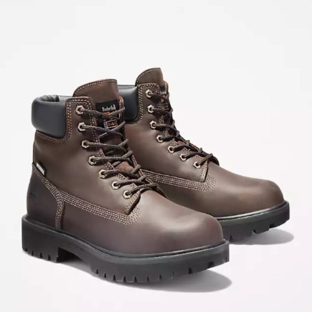 Timberland Men's Direct Attach 6" Steel Toe Waterproof Work Boot